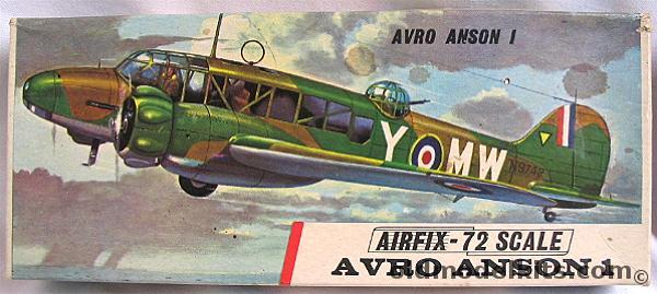 Airfix 1/72 Avro Anson I - Type 3 Logo, 289 plastic model kit